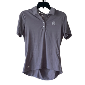 Adidas Charcoal grey erin hills Polo golf Shirt